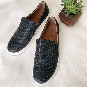 Woven Slip-On Sneakers Size 10